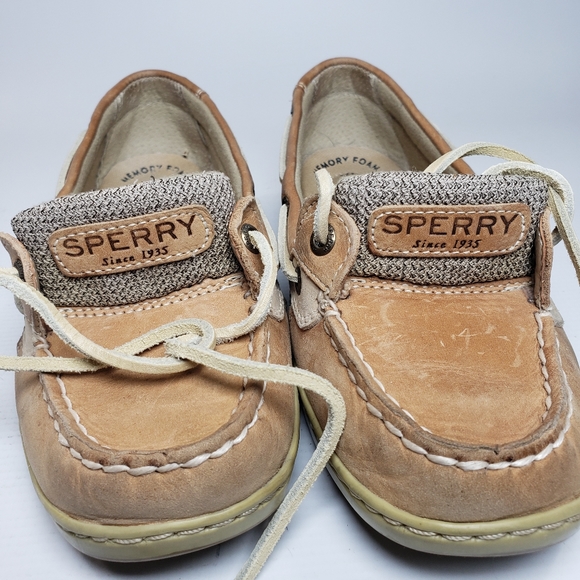 SPERRY Women's Top Sider Tan Angelfish Slip-On Boat Shoes Size 8 - Picture 13 of 17